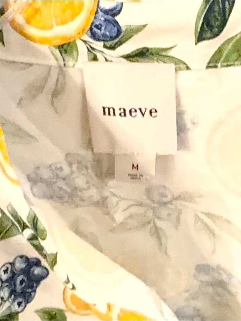 Maeve Short-Sleeve Ruched Peplum Blouse Sz M - Picture 2 of 6